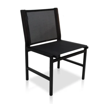 CADEIRA BERLIM SEM BRAÇO ALIMÍNIO/TELA SLING